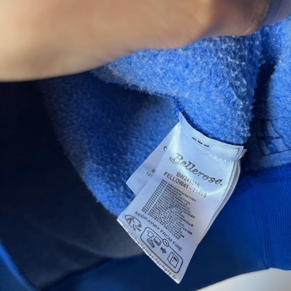 BELLEROSE Royal Blue V-Neck Fellow Sweatshirt - Picture 9 of 15